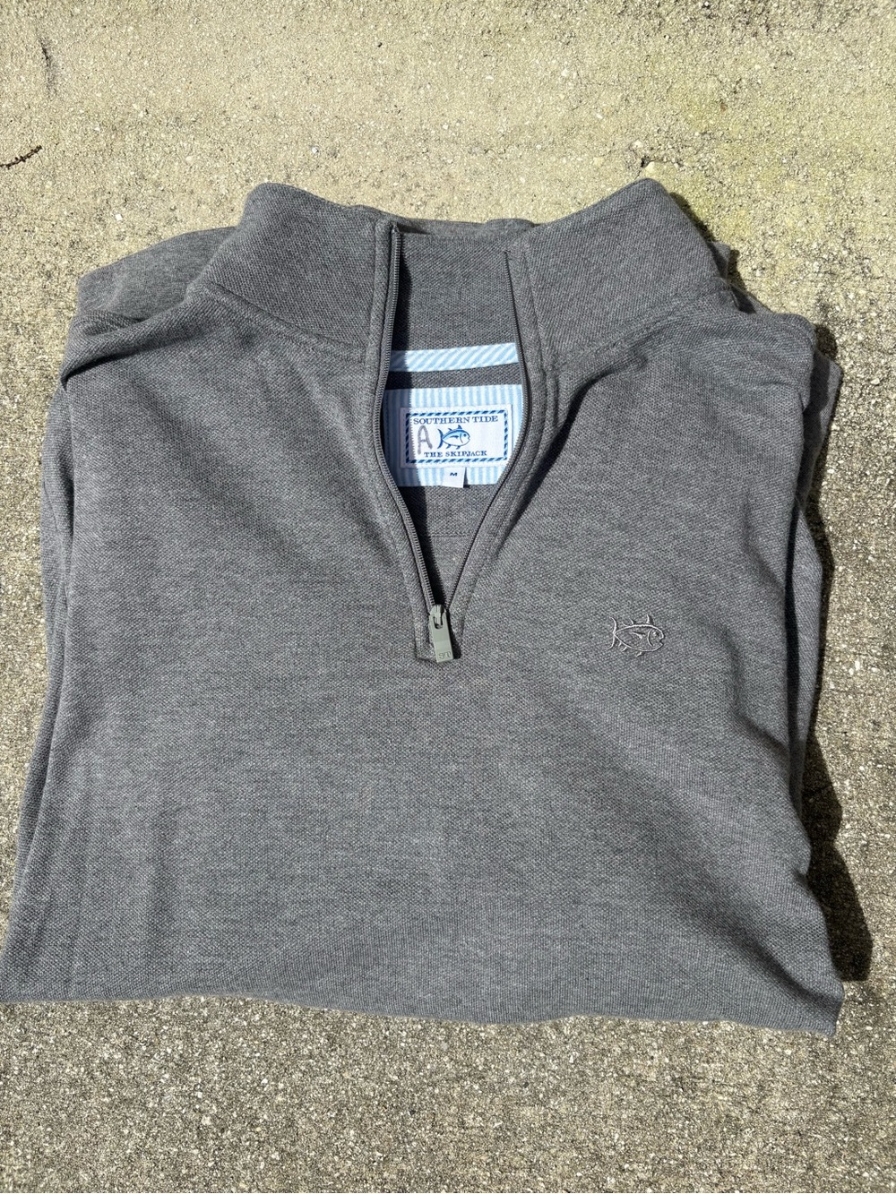 Southern Tide Men's Charcoal Gray Half-Zip Pullover
